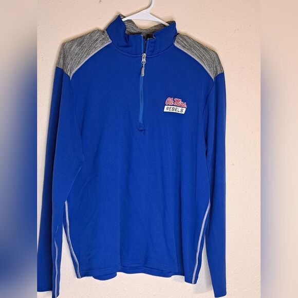 Champion Ole Miss Rebels quarter zip pull over size large - Picture 1 of 4
